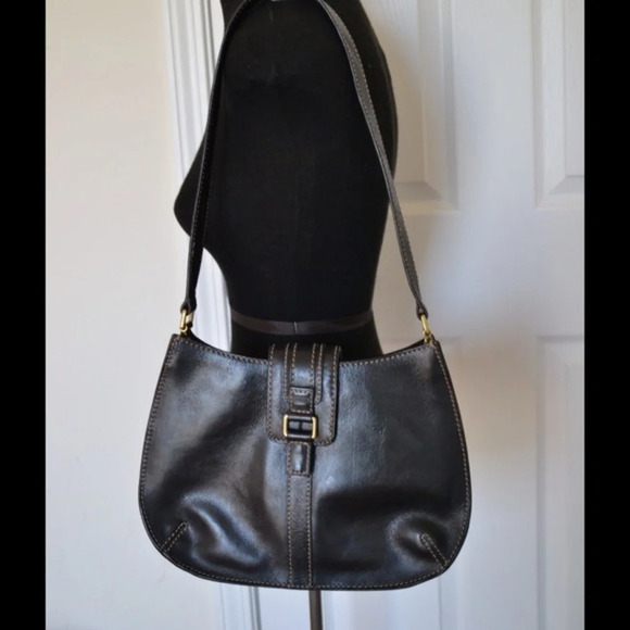 Fossil leather shoulder bag - Picture 1 of 4